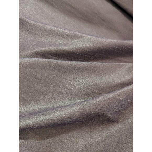 SAMUEL DONG Bubble Hem Trench Coat Dress SZ L Silver Gray Belted Party Event NWT - Picture 5 of 9